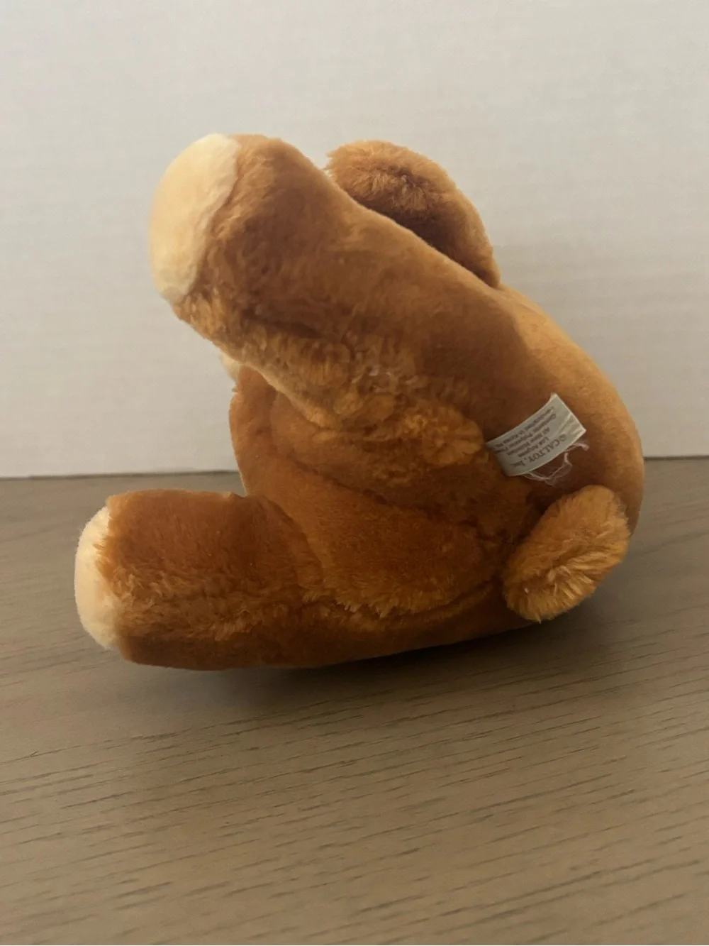 Vintage Caltoy Roly Poly Brown Teddy Bear Plush Stuffed Animal 9” Lovey